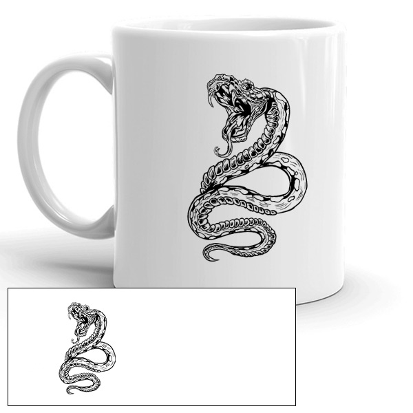 Mug personnalisé motif  Snake fury