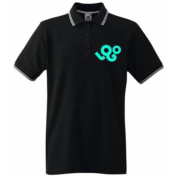 Polo personnalisé homme , 100% coton 180g , manches courtes, liseré à deux bandes de couleur
