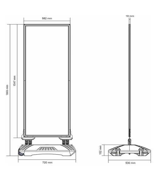 stop trottoir double face XL