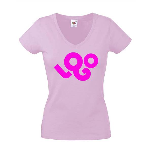 T-shirt personnalisé femme , coton 145g , manches courtes, col V
