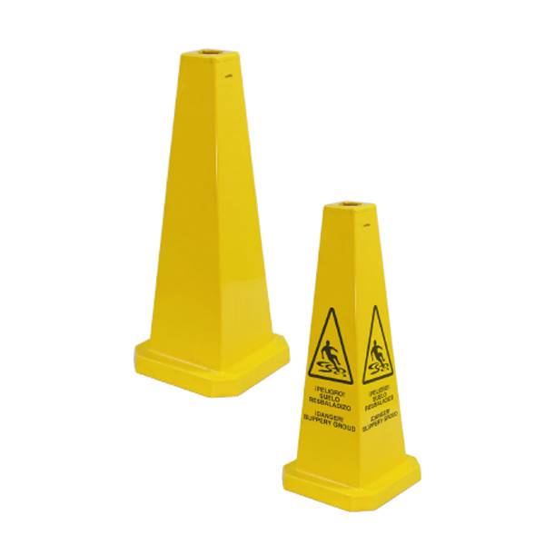 Cone de signalisation jaune à personnaliser