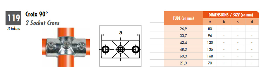 raccord tubulaire pour structure tubulaire