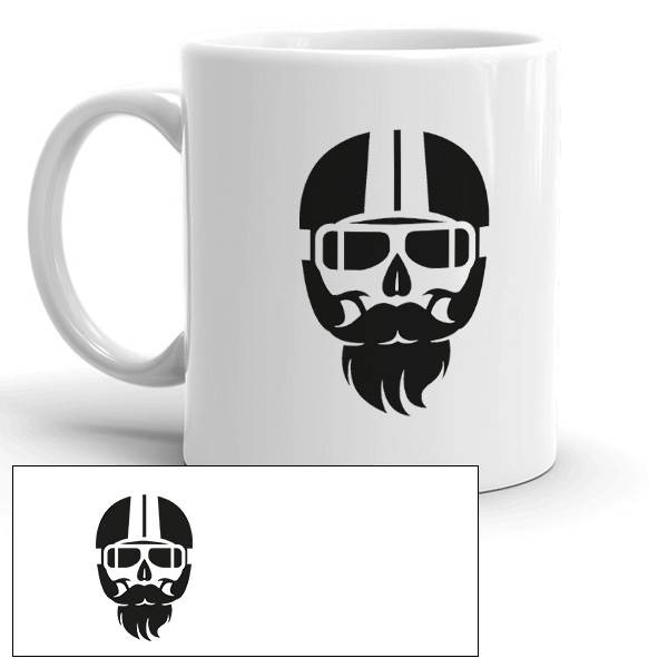 Mug personnalisé biker barbu