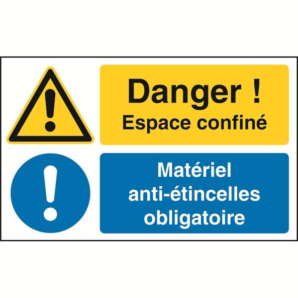 Panneau de sécurité danger materiel anti etincelles, prix degressif