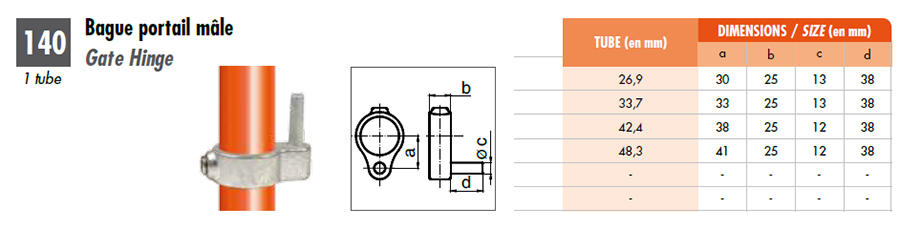 raccord tubulaire pour structure tubulaire