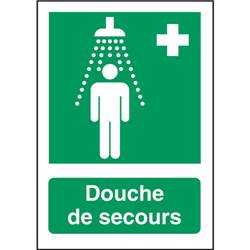 Panneau de sécurité douche premiers secours , prix degressif