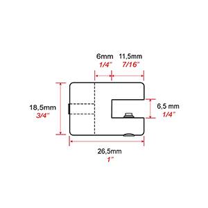 ssupport tablette sur cable acier 3 mm