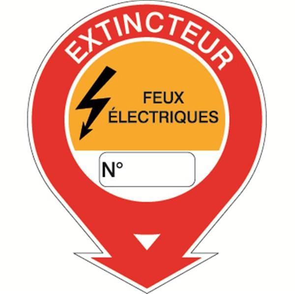 Panneau de sécurité extincteur feux électrique, prix degressif