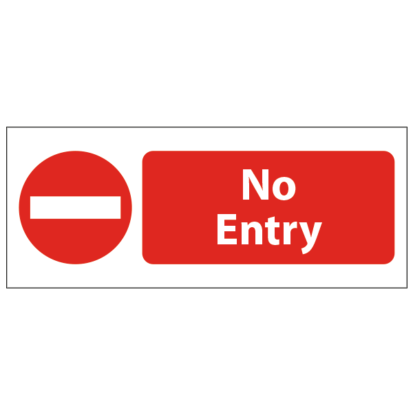 Panneau no entry, prix dégressif