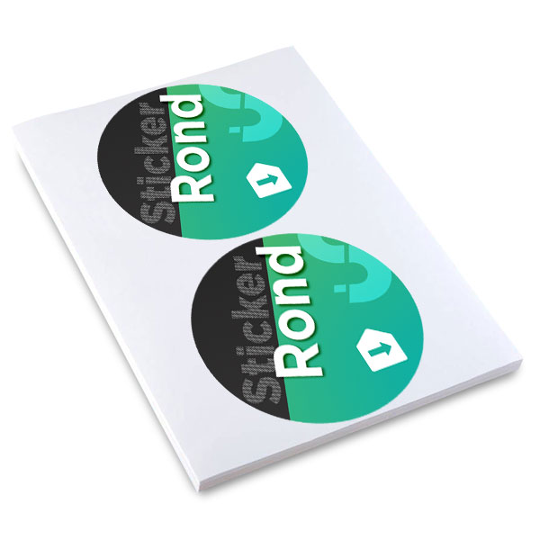 Stickers adhésifs ronds intérieurs diamètre 140 mm