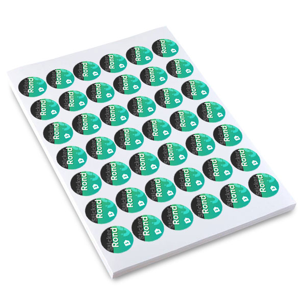 Stickers adhésifs ronds intérieurs diamètre 35 mm