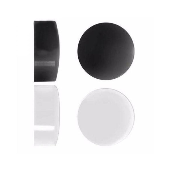 Cache vis PVC noir ou blanc, diamètres 12 ou 15 mm (lot de 8)