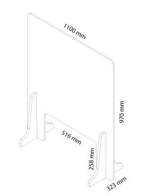 Hygiaphone, protection plexiglas contre épidémie