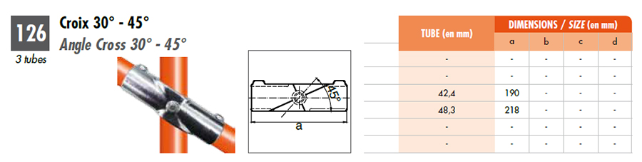 raccord tubulaire pour structure tubulaire