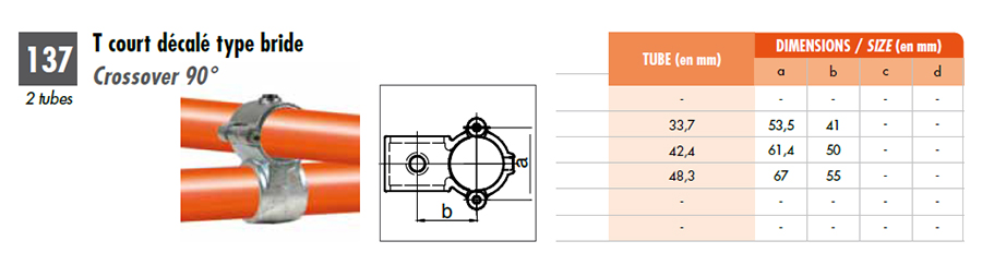 raccord tubulaire pour structure tubulaire