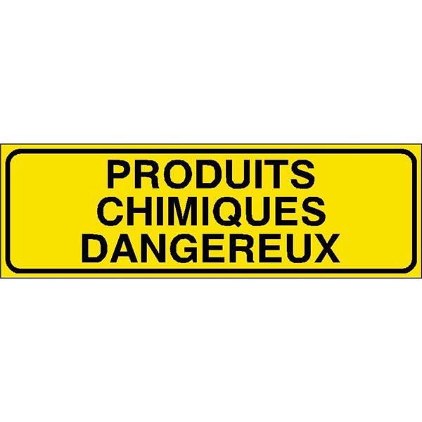 Panneau de securite  produit dangereux chimiques, prix degressif