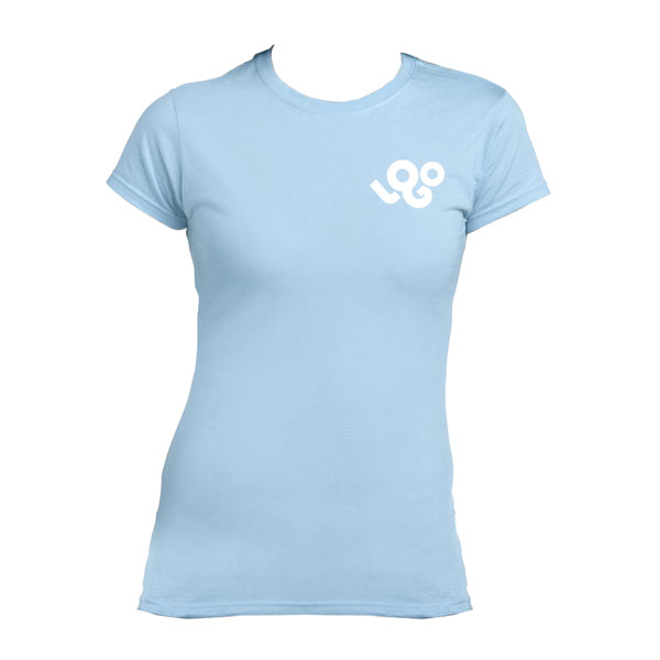 Impression t-shirt personnalisé femme 150g 100% coton, manches courtes, col rond