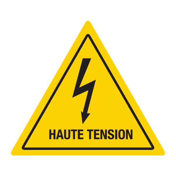 Panneau de sécurité  haute tension, prix degressif