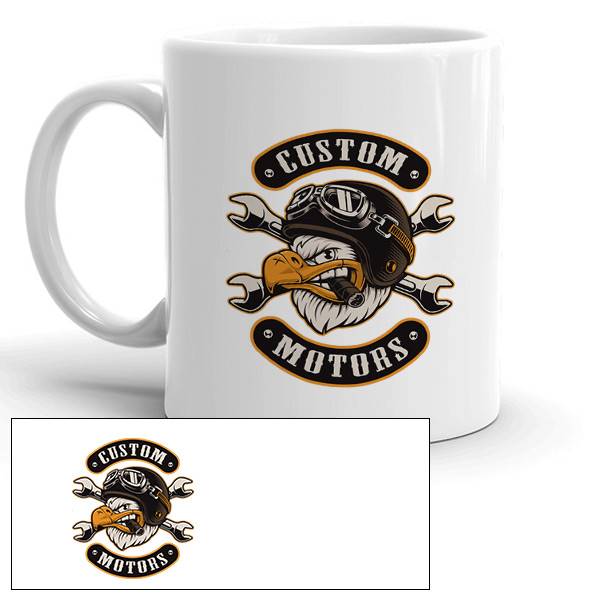 Mug personnalisé custom motor