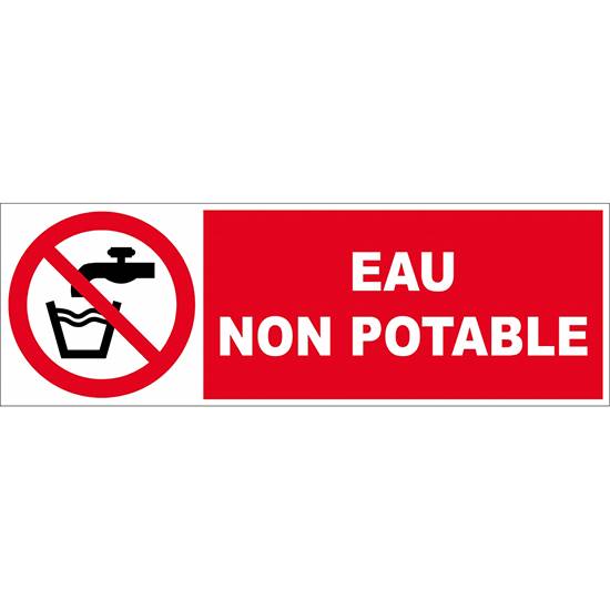 Panneau de sécurite incendie  eau non potable, prix degressif