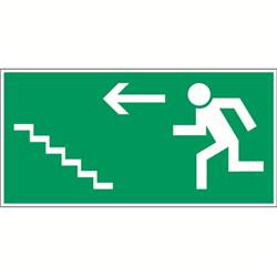 Panneau de sécurité  evacuation escalier montant gauche, prix degressif