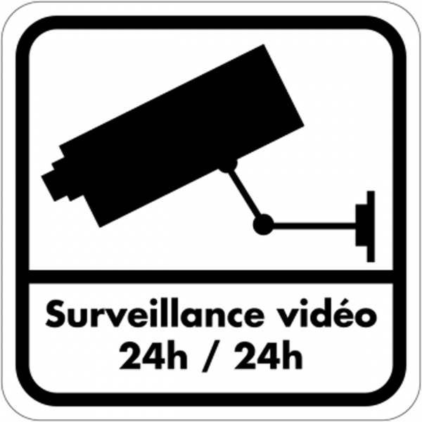 Panneau de video surveillance noir , prix degressif