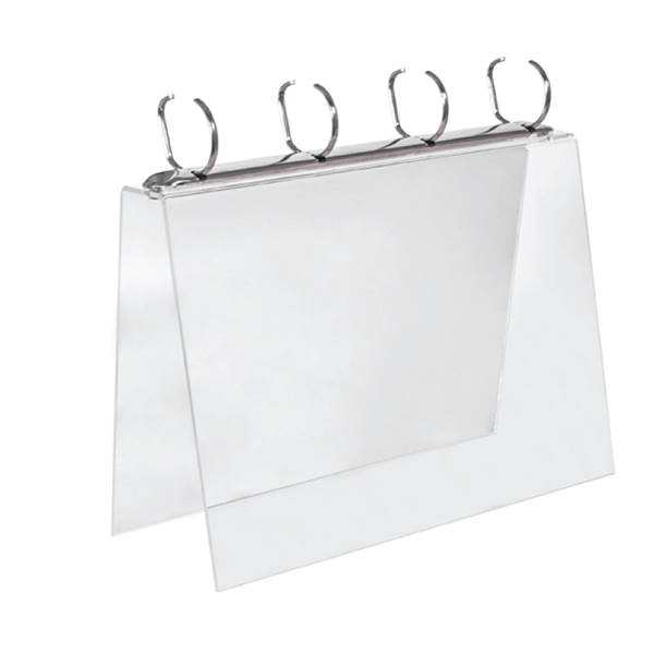 pupitre de lecture plexi pour comptoir , format 2 X A4 recto verso