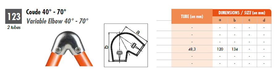 raccord tubulaire pour structure tubulaire