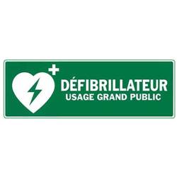 Panneau de sécurité defibrilateur de premiers secours, prix degressif