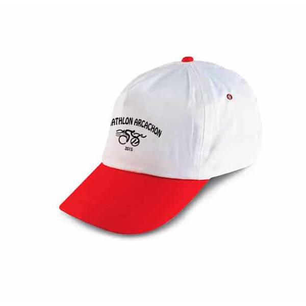 casquette personnalisé bicolore , impression quadri à partir de 1 unité