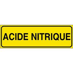 Panneau de sécurité  produit dangereux acide nitrique risque chimique , prix degressif