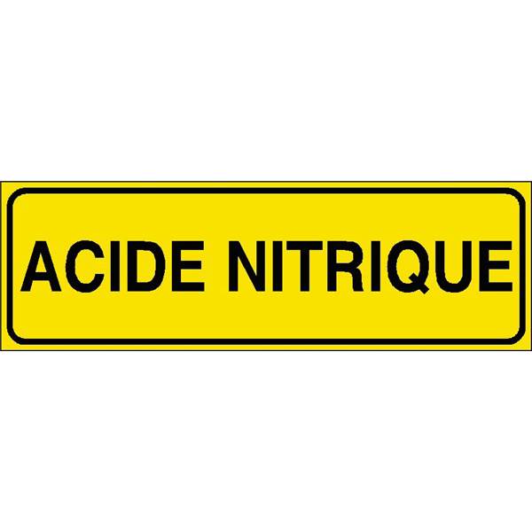 Panneau de sécurité  produit dangereux acide nitrique risque chimique , prix degressif