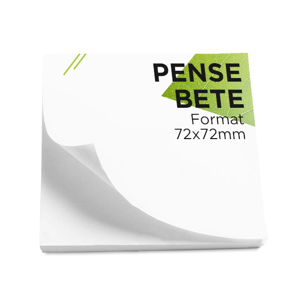 Post-it personnalisés format 7,2 x 7,2 cm 50 feuilles