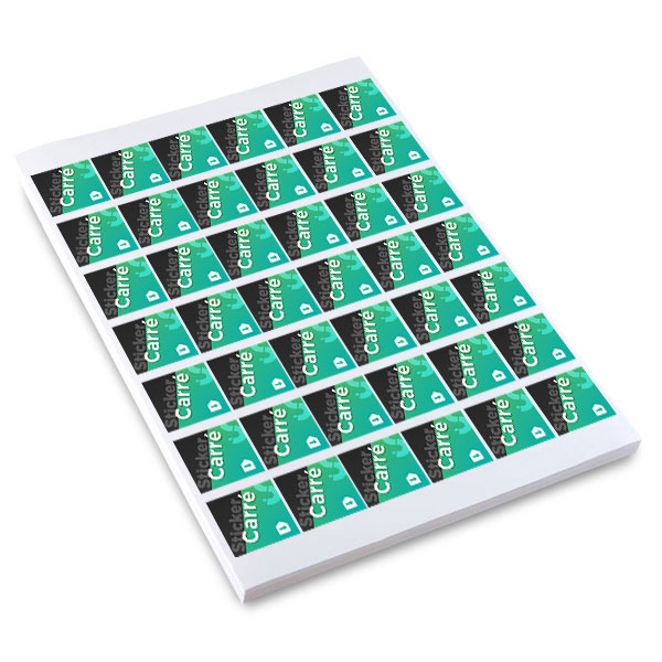Stickers adhésifs carrés intérieurs format 30x30mm