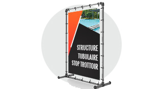 Stop trottoir tubulaire