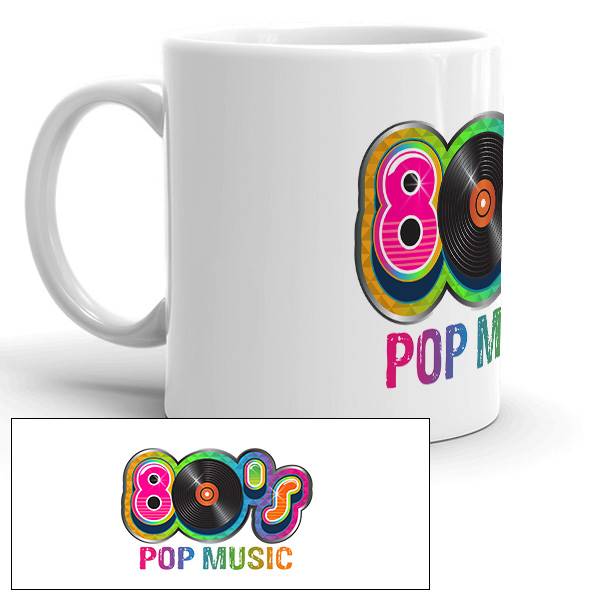 Mug personnalisé motif Pop Music