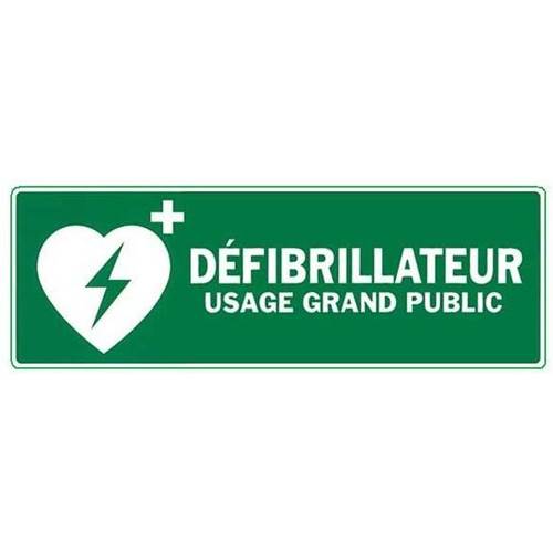 Panneau de sécurité defibrilateur de premiers secours, prix degressif