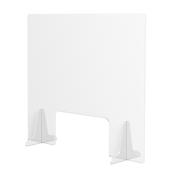 Hygiaphone protection plexiglas 3 mm pour bureau, format 60 X 60 cm 