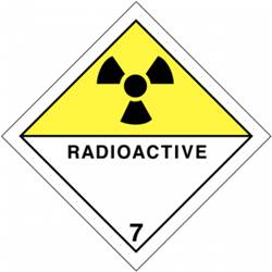 Panneau danger transport matière radioactive, prix dégressif
