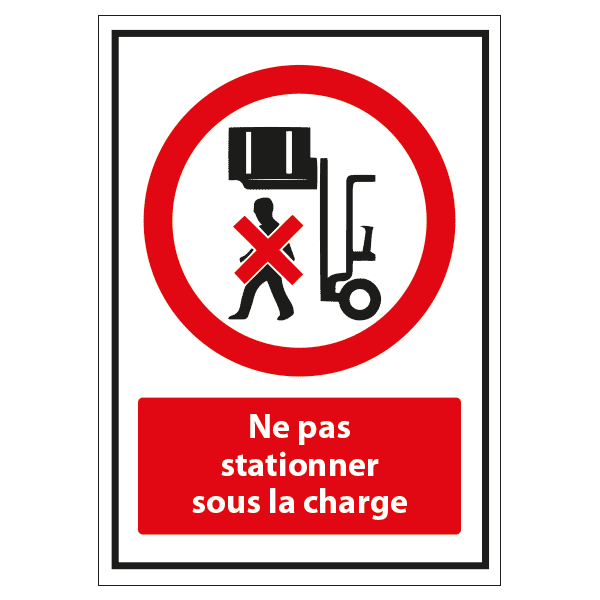 Panneau interdiction ne pas stationner sous charge, prix dégressif