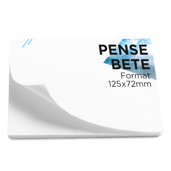 Post-it personnalisés format 12,5 x 7,2 cm 100 feuilles