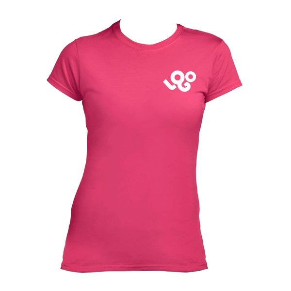 Impression t-shirt personnalisé femme 150g 100% coton, manches courtes, col rond