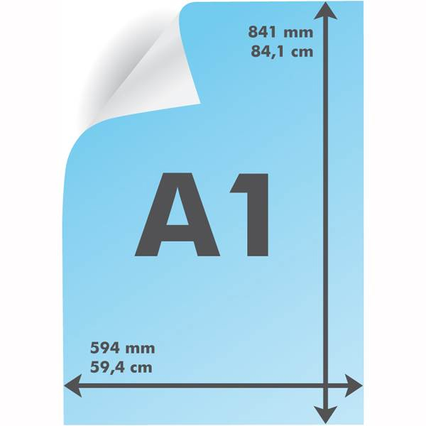 Affiche publicitaire A1 papier 120 grs à partir de 5 unités , prix dégréssif 