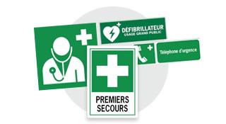 Panneau premier secours