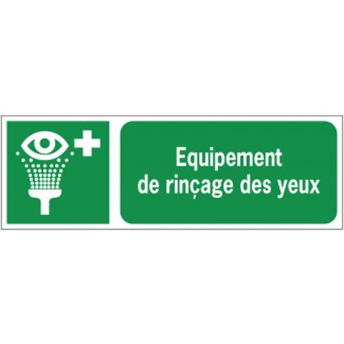 Panneau de sécurité  premiers secours equipement rinçage des yeux, prix degressif