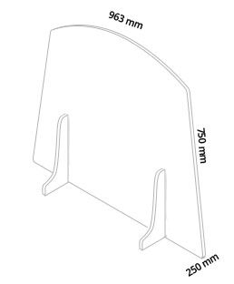 Hygiaphone, protection plexiglas contre épidémie