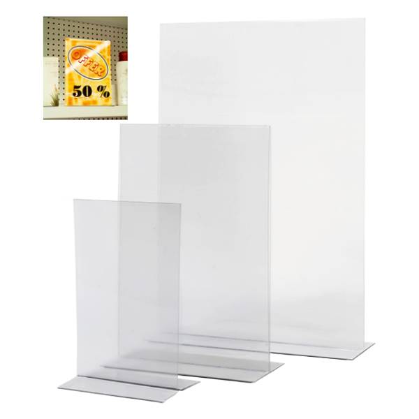 Porte menu plexi  magnétique lot de 10