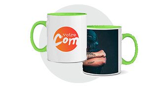 Mug personnalis bicolore