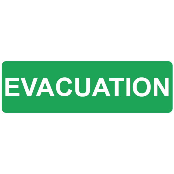 Panneau de sécurité  evacuation , prix degressif