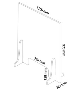 Hygiaphone, protection plexiglas contre épidémie